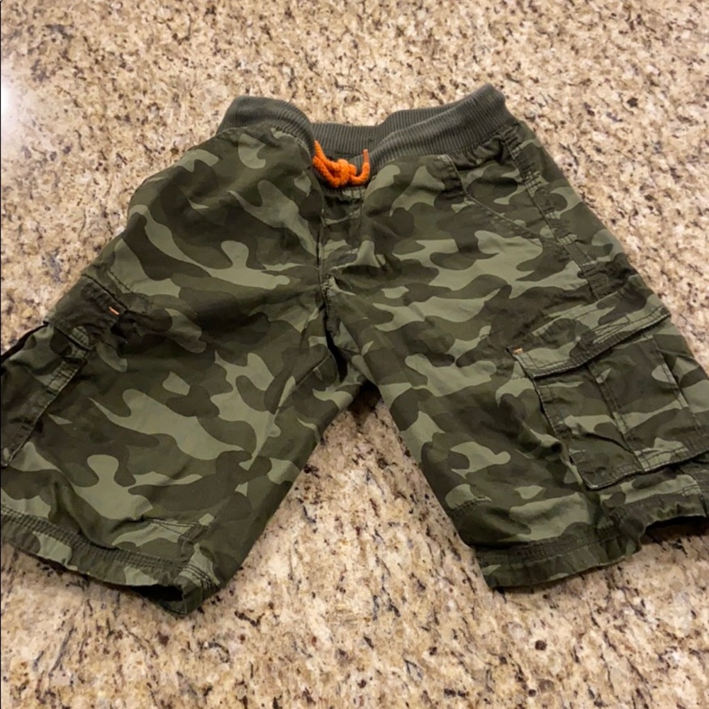 Boys cargo army shorts